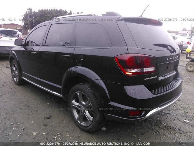 3C4PDCGB0ET308145 - 2014 DODGE JOURNEY CROSSROAD BLACK photo 3