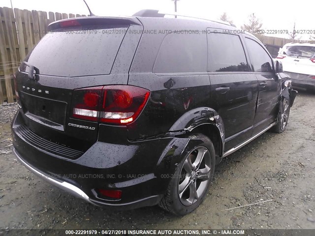 3C4PDCGB0ET308145 - 2014 DODGE JOURNEY CROSSROAD BLACK photo 4