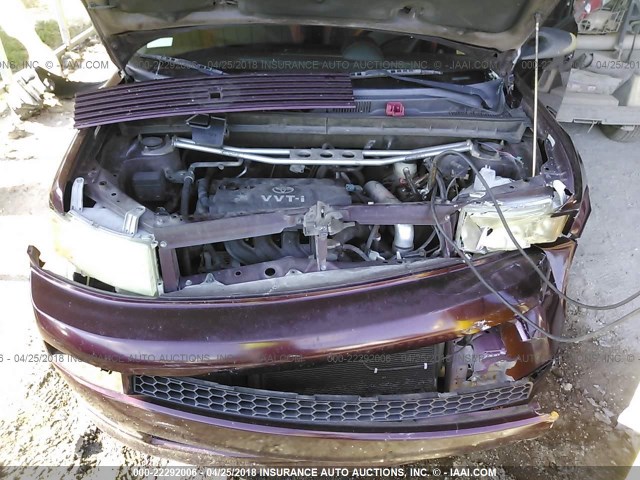 JTLKT324050172848 - 2005 TOYOTA SCION XB წითელი ფოტო 10