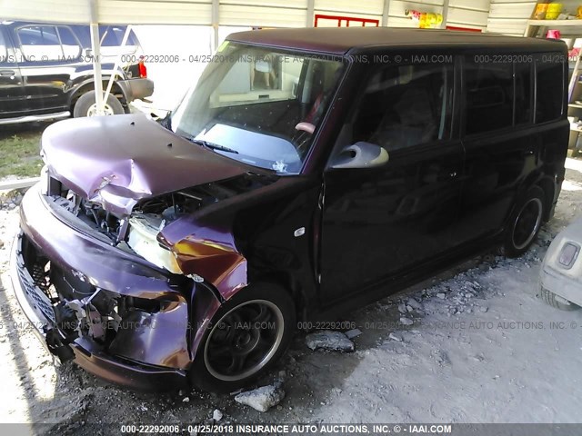 JTLKT324050172848 - 2005 TOYOTA SCION XB წითელი ფოტო 2