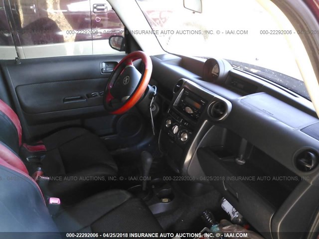 JTLKT324050172848 - 2005 TOYOTA SCION XB წითელი ფოტო 5