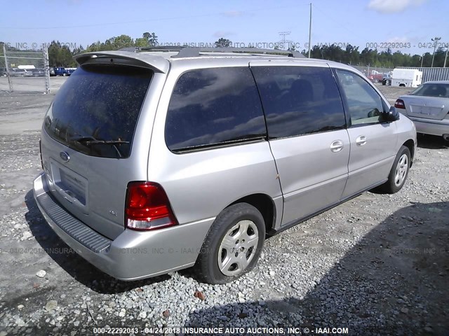 2FMDA51626BA35270 - 2006 FORD FREESTAR SE SILVER photo 4