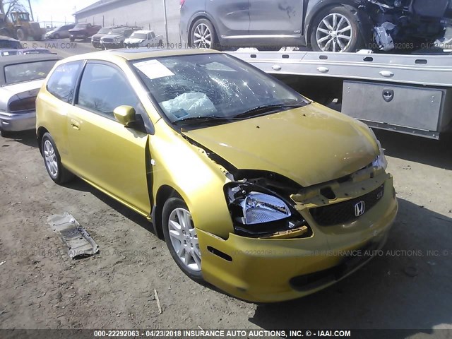 SHHEP33532U300256 - 2002 HONDA CIVIC SI YELLOW photo 1