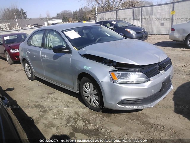 3VW2K7AJ4EM424916 - 2014 VOLKSWAGEN JETTA S 银色 照片 1