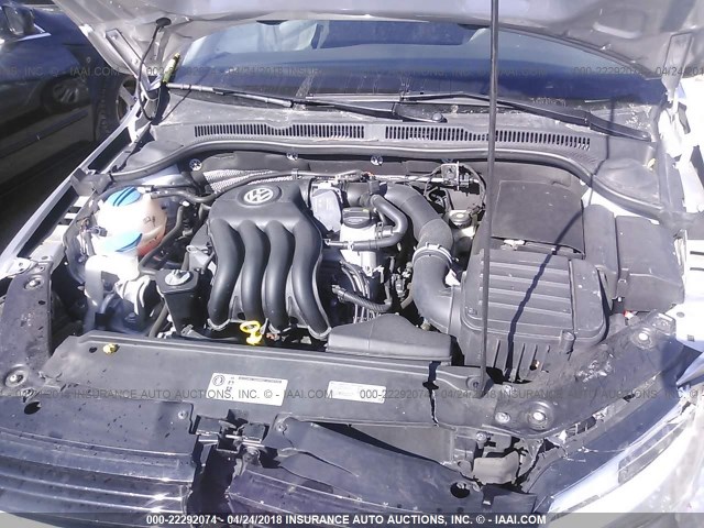 3VW2K7AJ4EM424916 - 2014 VOLKSWAGEN JETTA S 银色 照片 10