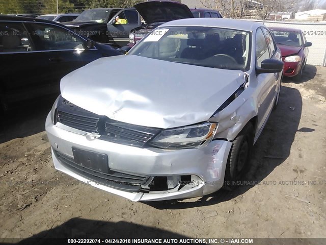3VW2K7AJ4EM424916 - 2014 VOLKSWAGEN JETTA S 银色 照片 6