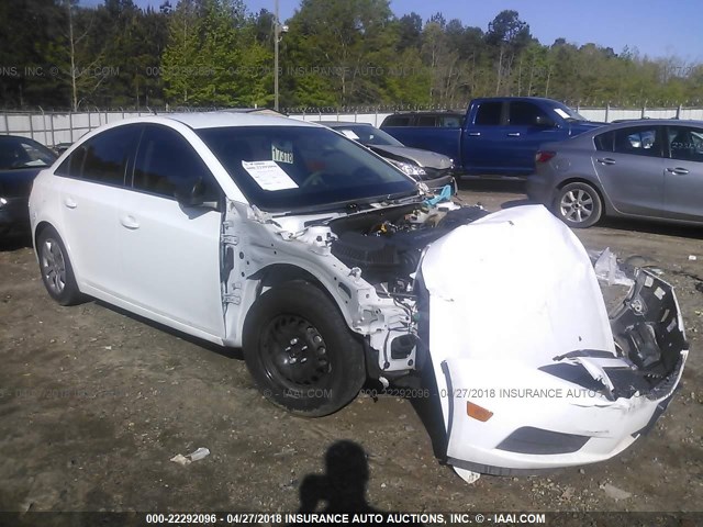 1G1PC5SH5C7275339 - 2012 CHEVROLET CRUZE LS WHITE photo 1