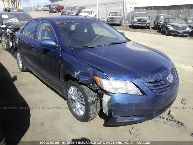 4T1BE46K18U256917 - 2008 TOYOTA CAMRY CE/LE/XLE/SE BLUE photo 1