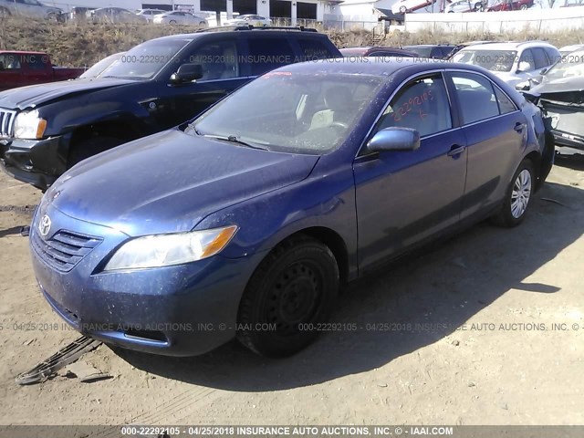 4T1BE46K18U256917 - 2008 TOYOTA CAMRY CE/LE/XLE/SE BLUE photo 2