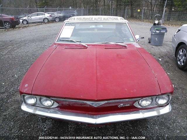 107676W148447 - 1966 CHEVROLET CORVAIR RED photo 6