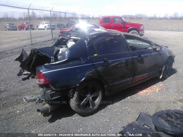 1HGFA15928L111648 - 2008 HONDA CIVIC EXL BLACK photo 4