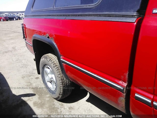 1B7HF16Y5VS181838 - 1997 DODGE RAM 1500 RED photo 6