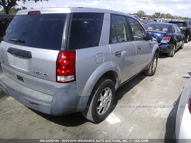 5GZCZ63B93S892744 - 2003 SATURN VUE GRAY photo 4
