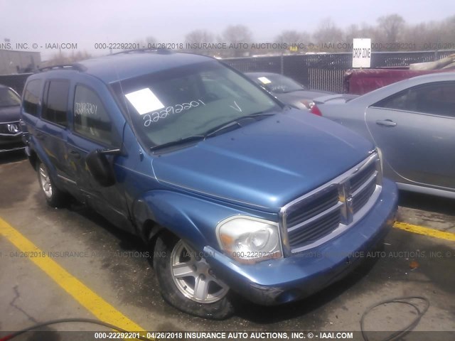 1D4HB58D14F214969 - 2004 DODGE DURANGO LIMITED Light Blue photo 1