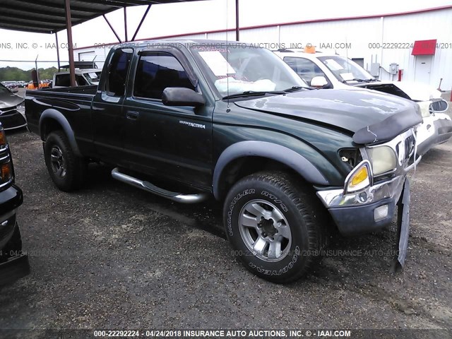 5TESN92N71Z750911 - 2001 TOYOTA TACOMA XTRACAB PRERUNNER GREEN photo 1