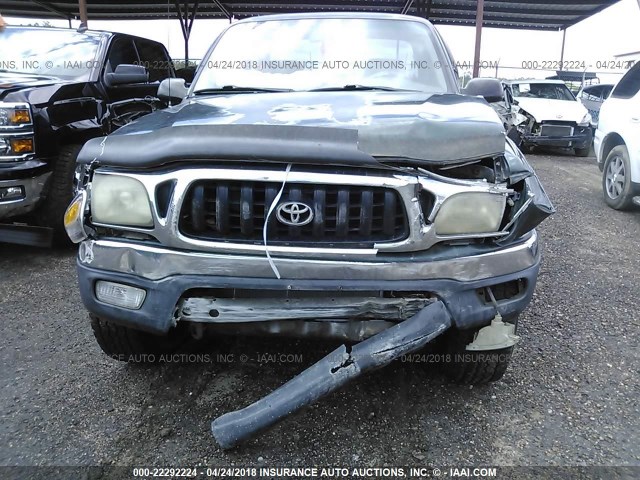 5TESN92N71Z750911 - 2001 TOYOTA TACOMA XTRACAB PRERUNNER მწვანე ფოტო 6