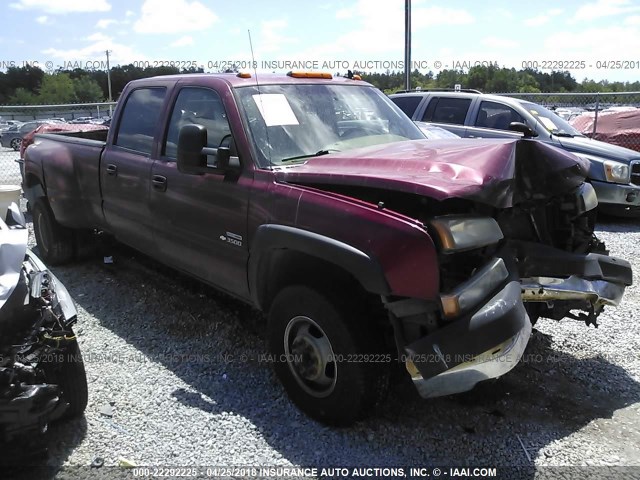 1GCJK33D57F165130 - 2007 CHEVROLET SILVERADO K3500 MAROON photo 1