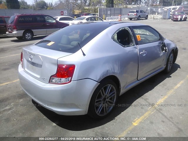 JTKJF5C72D3055331 - 2013 TOYOTA SCION TC 银色 照片 4
