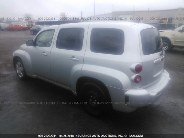 3GNCA33B79S607471 - 2009 CHEVROLET HHR LS SILVER photo 3