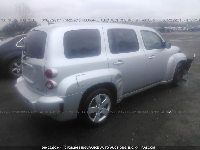 3GNCA33B79S607471 - 2009 CHEVROLET HHR LS SILVER photo 4