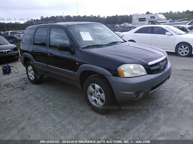 4F2CU09172KM65377 - 2002 MAZDA TRIBUTE LX/ES BLACK photo 1