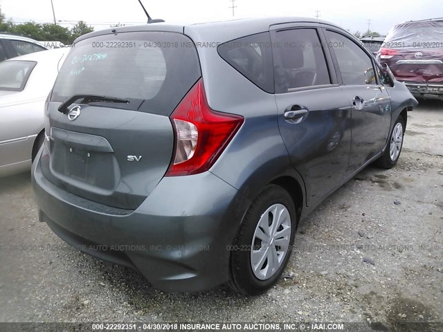 3N1CE2CPXHL367170 - 2017 NISSAN VERSA NOTE S/S PLUS/SV/SL/SR GRAY photo 4