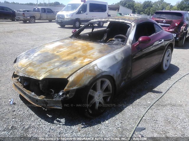 1C3AN69L74X004313 - 2004 CHRYSLER CROSSFIRE LIMITED RED photo 2