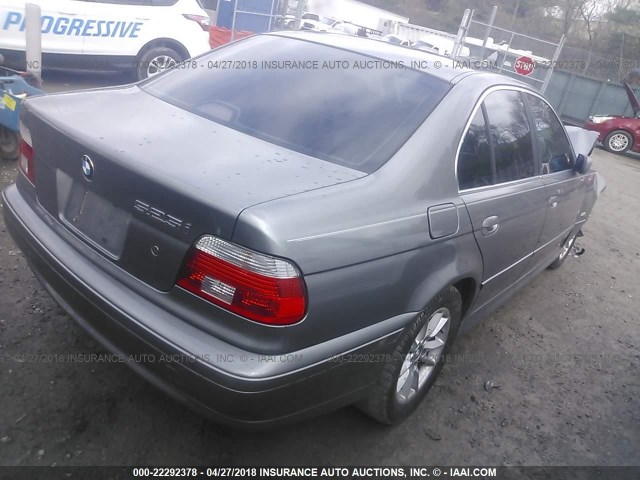 WBADT43443G027029 - 2003 BMW 525 I AUTOMATIC SILVER photo 4