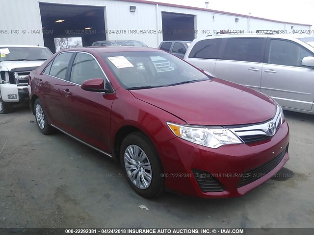 4T4BF1FK8DR319653 - 2013 TOYOTA CAMRY L/SE/LE/XLE 红色 照片 1