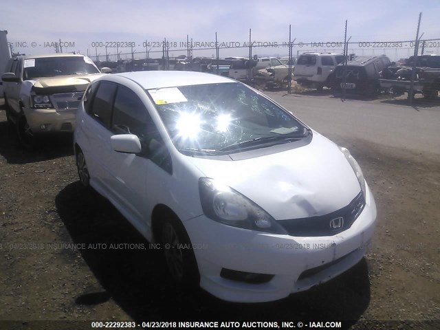 JHMGE8H59DC026047 - 2013 HONDA FIT SPORT WHITE photo 1