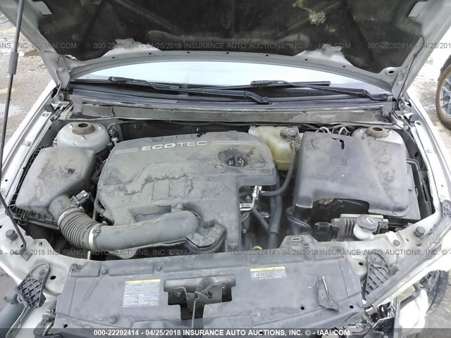 1G2ZG57B494112785 - 2009 PONTIAC G6 SILVER photo 10