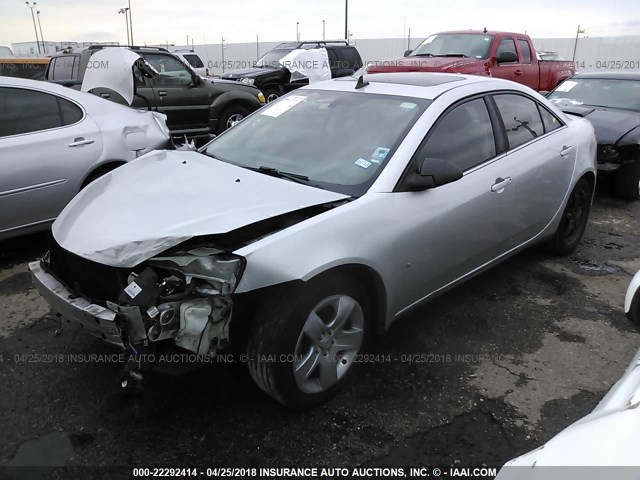 1G2ZG57B494112785 - 2009 PONTIAC G6 SILVER photo 2