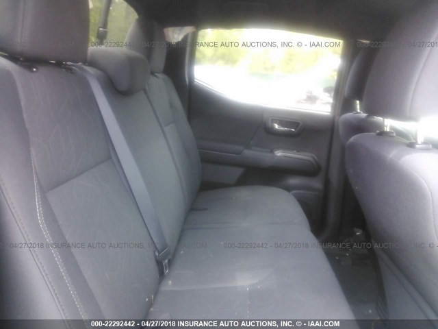 5TFCZ5AN6GX010317 - 2016 TOYOTA TACOMA DBL CAB/SR/SR5/TRD SPT/OR GRAY photo 8