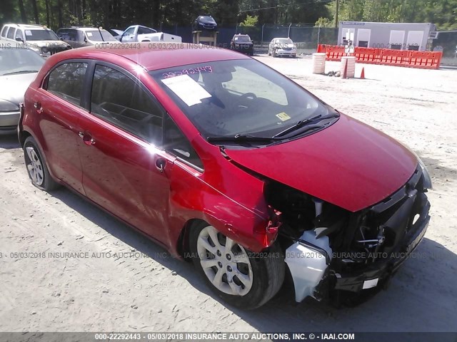 KNADN5A35D6207377 - 2013 KIA RIO EX/SX RED photo 1