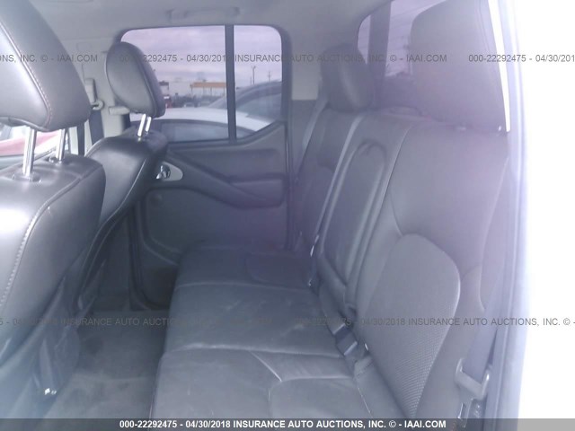 1N6AD0EV7BC452149 - 2011 NISSAN FRONTIER S/SV/SL/PRO-4X WHITE photo 8