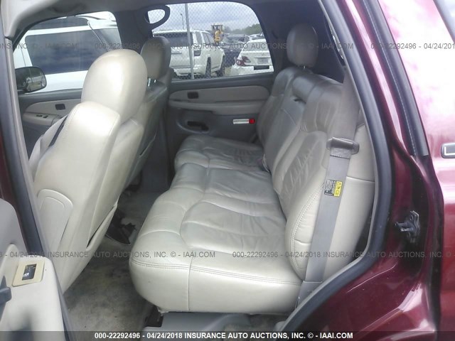 1GNEC13T31J284963 - 2001 CHEVROLET TAHOE C1500 MAROON photo 8