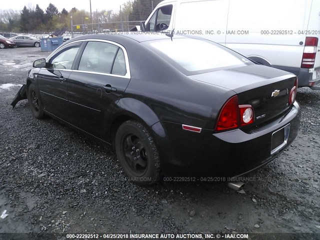 1G1ZG57B58F196462 - 2008 CHEVROLET MALIBU LS შავი ფოტო 3