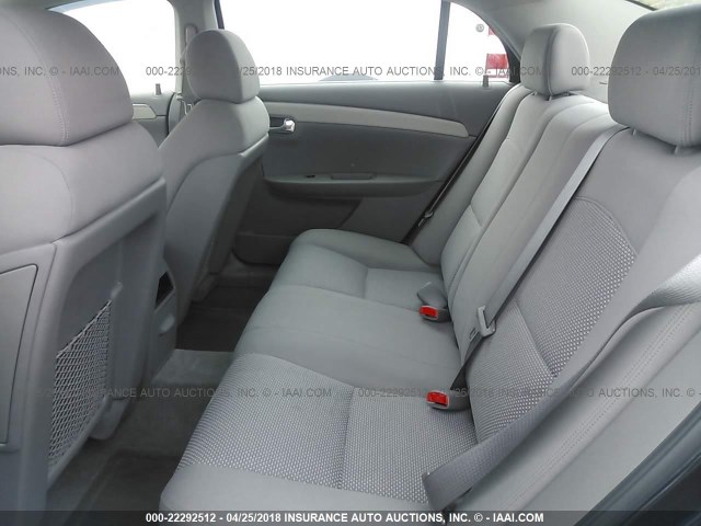 1G1ZG57B58F196462 - 2008 CHEVROLET MALIBU LS შავი ფოტო 8