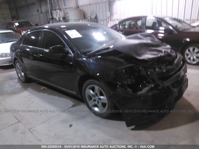 1G1ZH57B39F162065 - 2009 CHEVROLET MALIBU 1LT BLACK photo 1