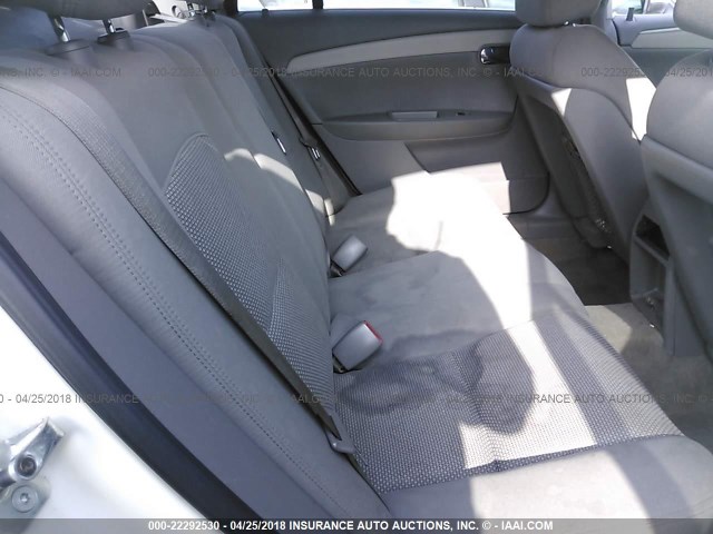 1G1ZG57B784285140 - 2008 CHEVROLET MALIBU LS 白色 照片 8