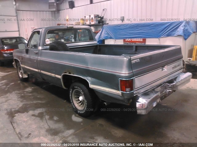 2GCDC14H1G1205212 - 1986 CHEVROLET C10 GRAY photo 3