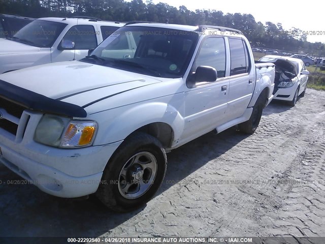 1FMZU67E73UC80878 - 2003 FORD EXPLORER SPORT TR  WHITE photo 2