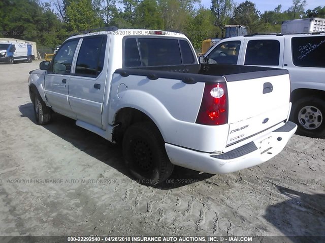 1FMZU67E73UC80878 - 2003 FORD EXPLORER SPORT TR  WHITE photo 3