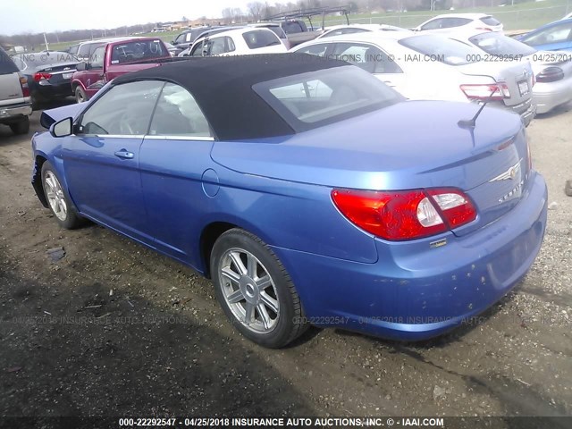 1C3LC55R48N129077 - 2008 CHRYSLER SEBRING TOURING BLUE photo 3