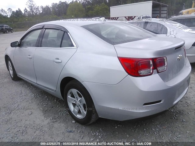 1G11C5SAXDF279158 - 2013 CHEVROLET MALIBU 1LT 银色 照片 3