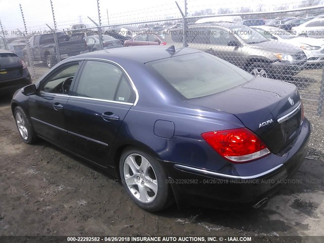 JH4KB16566C009075 - 2006 ACURA RL ლურჯი ფოტო 3
