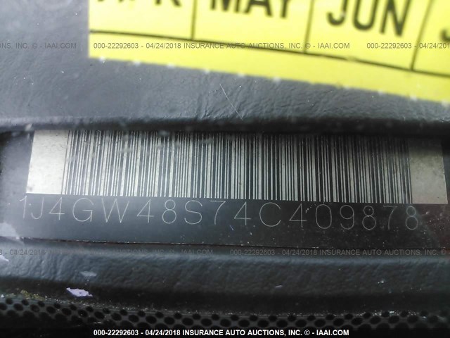 1J4GW48S74C409878 - 2004 JEEP GRAND CHEROKEE LAREDO/COLUMBIA/FREEDOM 红色 照片 9