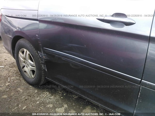 5FNRL38775B116614 - 2005 HONDA ODYSSEY EXL ლურჯი ფოტო 6