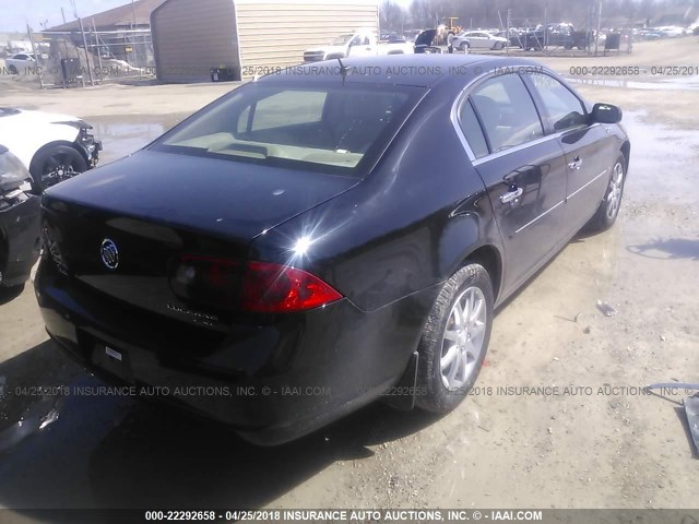 1G4HD57287U221629 - 2007 BUICK LUCERNE CXL BLACK photo 4