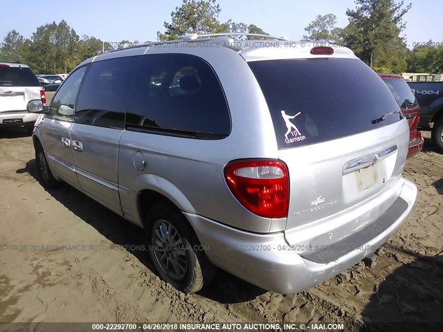 2C8GP64L32R667685 - 2002 CHRYSLER TOWN & COUNTRY LIMITED SILVER photo 3